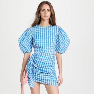 RHODE Pia Mini Dress in Polka Dots
